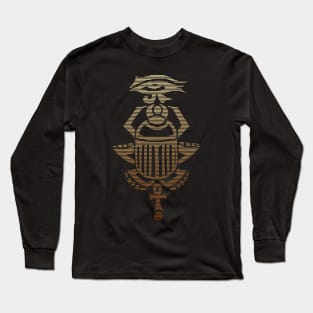 African Ancient Egyptian Symbols Long Sleeve T-Shirt